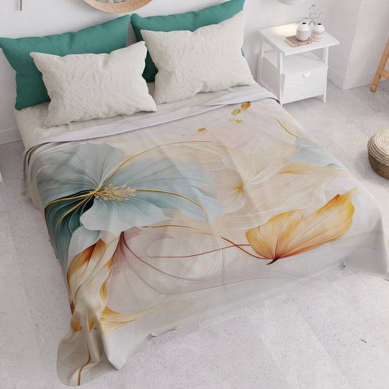 PETTI Copriletto Estivo, Coperta Leggera, Lenzuola Copriletto Marble Flower I Più Venduti