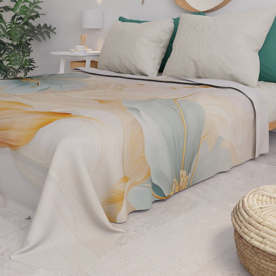 PETTI Copriletto Estivo, Coperta Leggera, Lenzuola Copriletto Marble Flower I Più Venduti