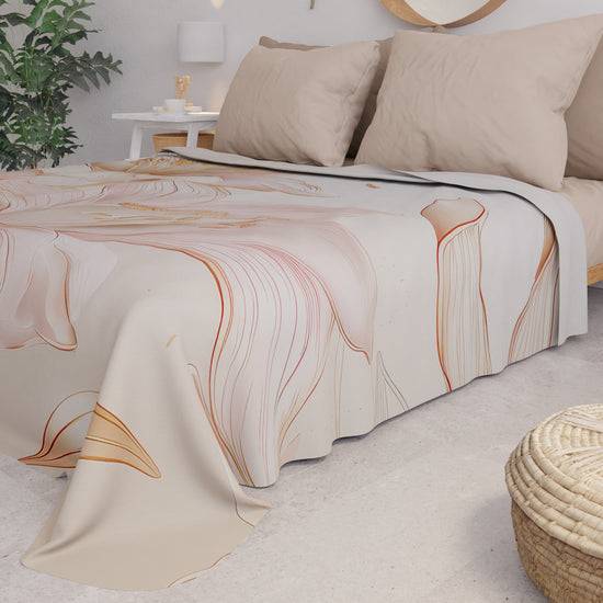 PETTI Copriletto Estivo, Coperta Leggera, Lenzuola Copriletto Giglio Vendite Flash