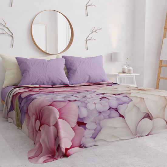 PETTI Copriletto Estivo, Coperta Leggera, Lenzuola Copriletto Ortensia Negozio