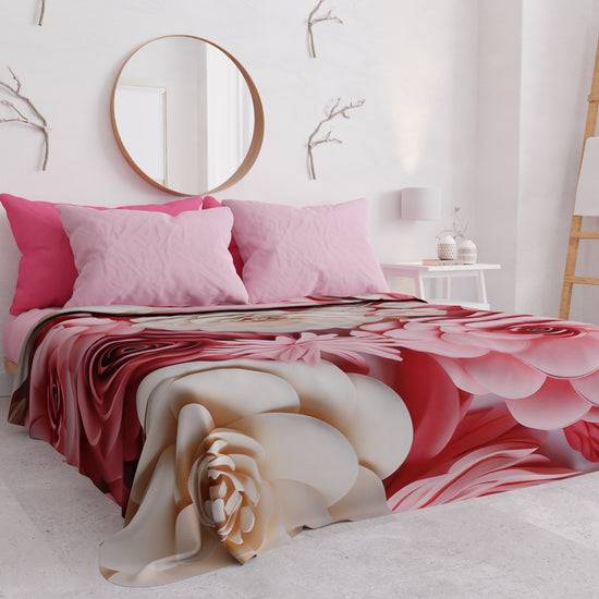 PETTI Copriletto Estivo, Coperta Leggera, Lenzuola Copriletto Origami Nuova