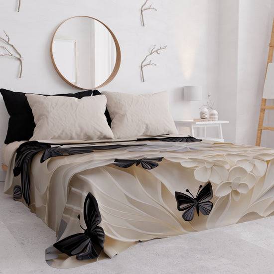 PETTI Copriletto Estivo, Coperta Leggera, Lenzuola Copriletto Mariposa 05 In Linea