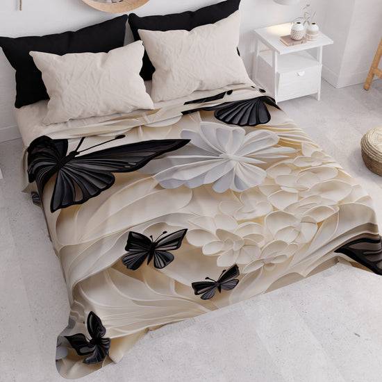 PETTI Copriletto Estivo, Coperta Leggera, Lenzuola Copriletto Mariposa 05 In Linea