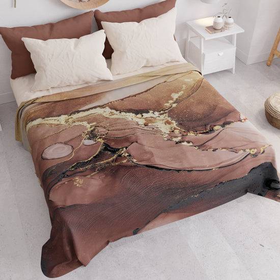 PETTI Copriletto Estivo, Coperta Leggera, Lenzuola Copriletto Marble Tortora Vendita