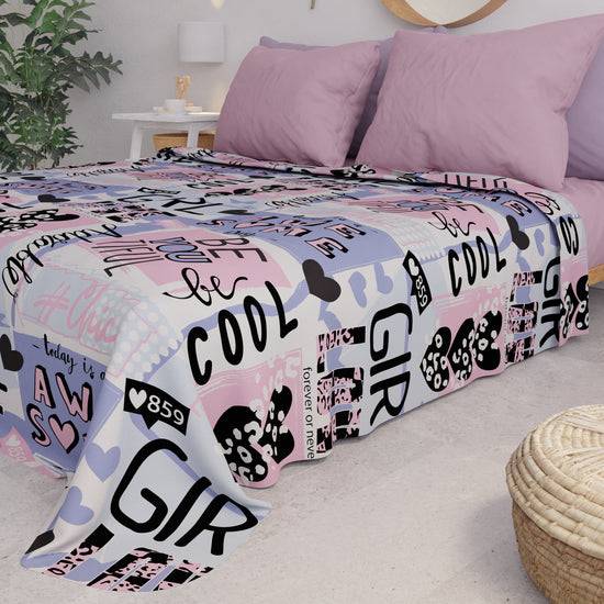 PETTI Copriletto Estivo, Coperta Leggera, Lenzuola Copriletto Girl Cool Spedizione Gratuita