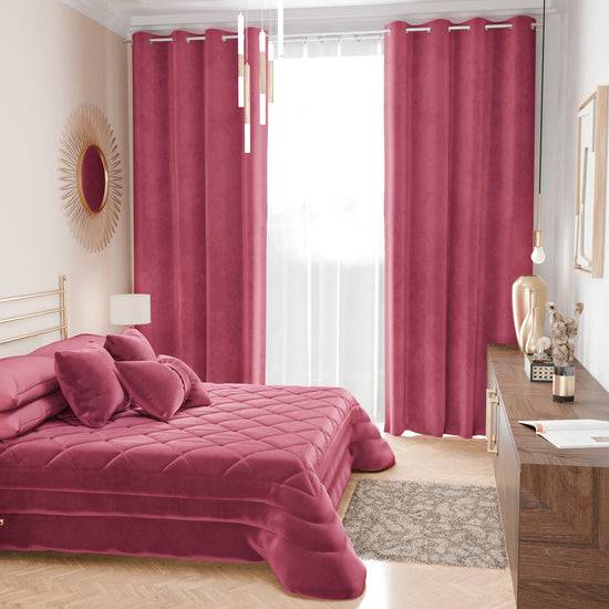 PETTI Trapuntino Primaverile in Velluto da Corredo Piazzato Fucsia Vendita Calda