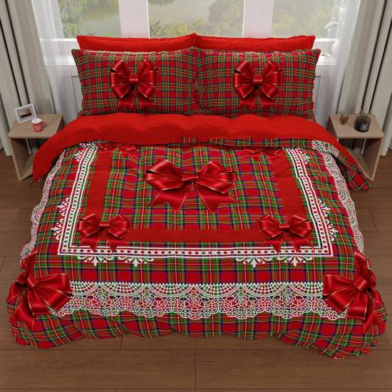 PETTI Copripiumino Matrimoniale, Singolo, Una Piazza e Mezza, Fiocco Tartan, Fantasia Scozzese Shopping Online