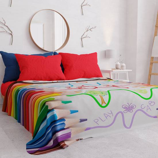 PETTI Copriletto Estivo, Coperta Leggera, Lenzuola Copriletto Matite Pezzi Unici