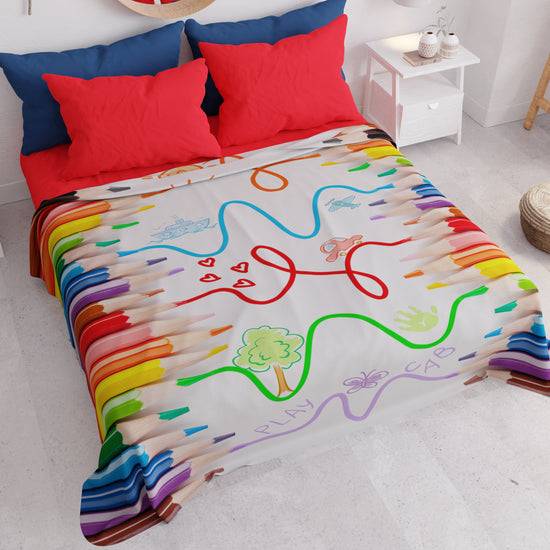 PETTI Copriletto Estivo, Coperta Leggera, Lenzuola Copriletto Matite Pezzi Unici