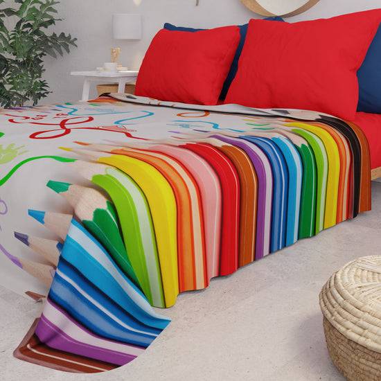 PETTI Copriletto Estivo, Coperta Leggera, Lenzuola Copriletto Matite Pezzi Unici