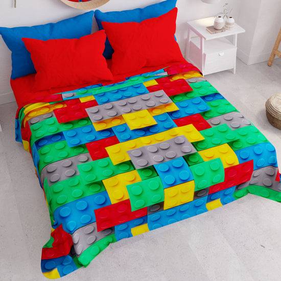 PETTI Copriletto Estivo, Coperta Leggera, Lenzuola Copriletto, Mattoncini Qualità Garantita