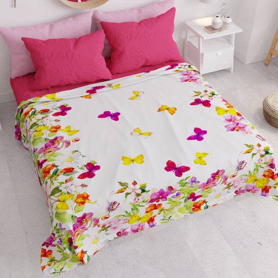 PETTI Copriletto Estivo, Coperta Leggera, Lenzuola Copriletto Farfalle Vendite Flash