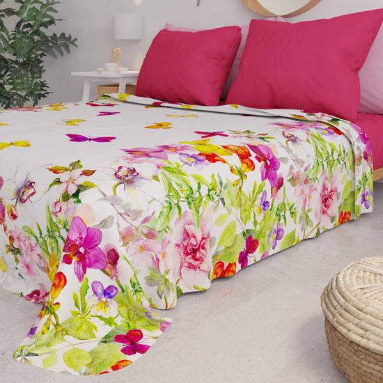 PETTI Copriletto Estivo, Coperta Leggera, Lenzuola Copriletto Farfalle Vendite Flash