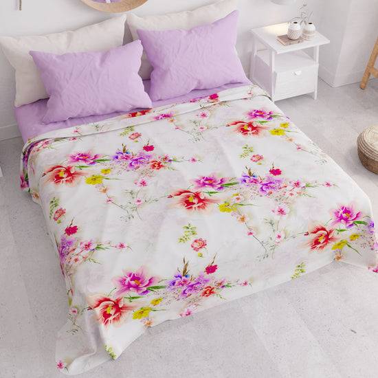 PETTI Copriletto Estivo, Coperta Leggera, Lenzuola Copriletto, Spring Bianco Spedizione gratuita