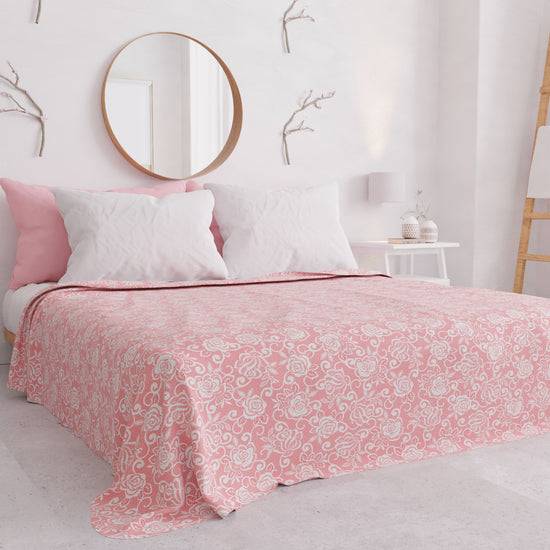 PETTI Copriletto Estivo, Coperta Leggera, Lenzuola Copriletto, Pizzo Rosa Vendita Calda