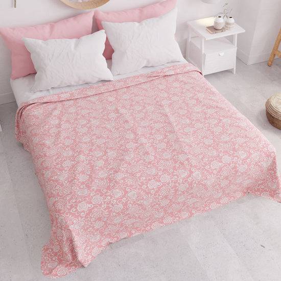 PETTI Copriletto Estivo, Coperta Leggera, Lenzuola Copriletto, Pizzo Rosa Vendita Calda