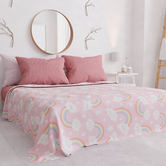 PETTI Copriletto Estivo, Coperta Leggera, Lenzuola Copriletto, Rainbow In Saldo