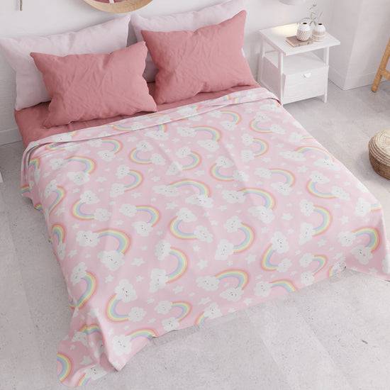 PETTI Copriletto Estivo, Coperta Leggera, Lenzuola Copriletto, Rainbow In Saldo