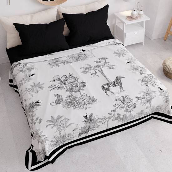 PETTI Copriletto Estivo, Coperta Leggera, Lenzuola Copriletto, Animalier 02 Moda