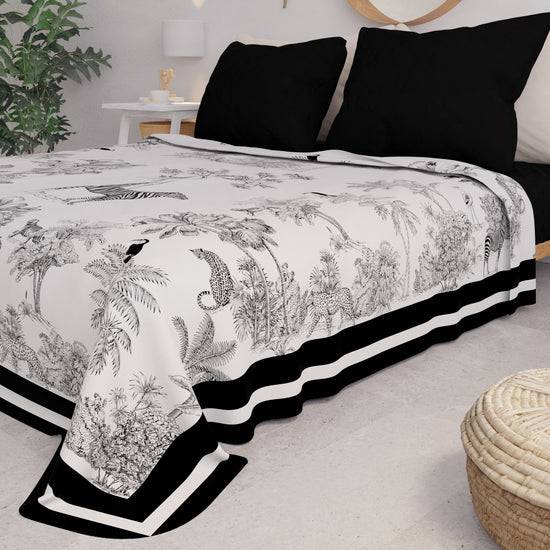 PETTI Copriletto Estivo, Coperta Leggera, Lenzuola Copriletto, Animalier 02 Moda