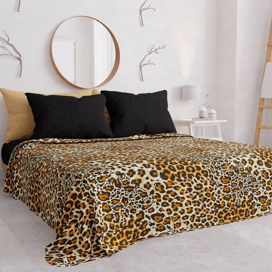 PETTI Copriletto Estivo, Coperta Leggera, Lenzuola Copriletto, Animalier Maculato Italia