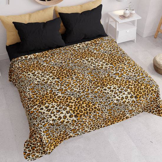 PETTI Copriletto Estivo, Coperta Leggera, Lenzuola Copriletto, Animalier Maculato Italia