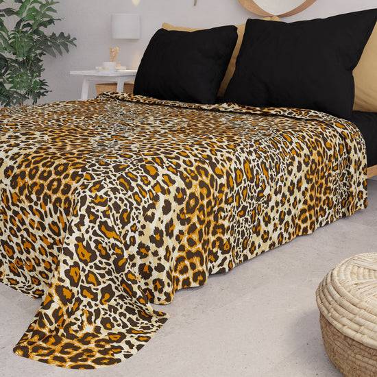 PETTI Copriletto Estivo, Coperta Leggera, Lenzuola Copriletto, Animalier Maculato Italia