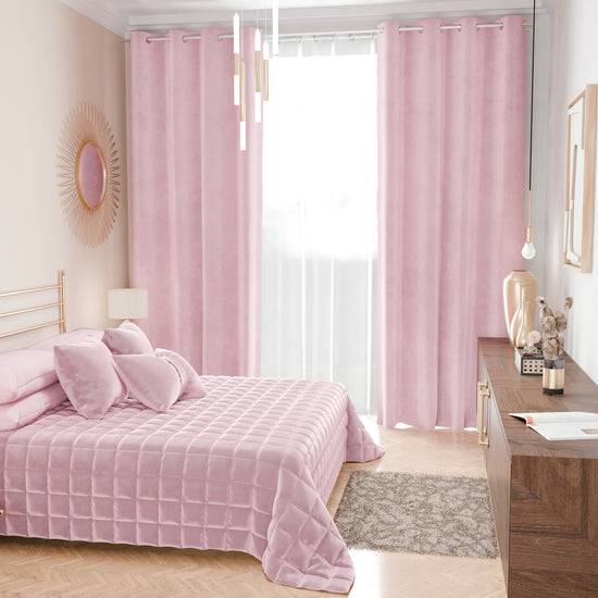 PETTI Trapuntino Copriletto Primaverile Autunnale in Velluto Double Face Rosa Vendita Economica