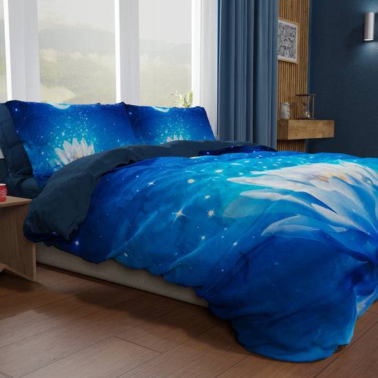 PETTI Copripiumino Matrimoniale, Singolo, Una Piazza e Mezza, Notte Stellata In Linea