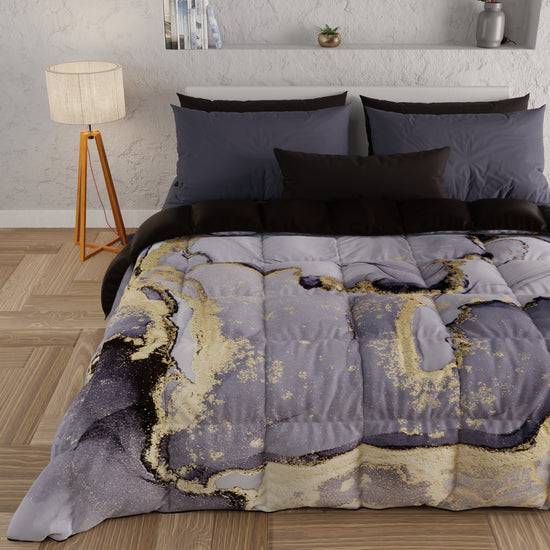PETTI Piumone, Trapunta Matrimoniale, Singola, Piazza e Mezza, Marble-GrigioS 50% di sconto con spedizione gratuita