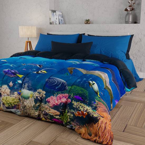 PETTI Piumone, Trapunta Matrimoniale, Singola, Piazza e Mezza, Acquario Black Friday Prezzi
