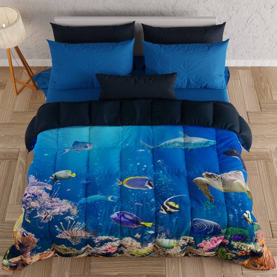 PETTI Piumone, Trapunta Matrimoniale, Singola, Piazza e Mezza, Acquario Black Friday Prezzi