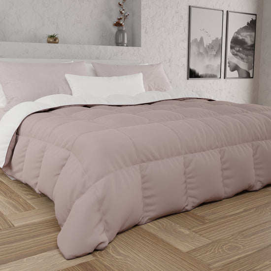 PETTI Piumone Trapunta Matrimoniale, Singola, Piazza e Mezza, Rosa Antico Bianco 50% di sconto per tempo limitato