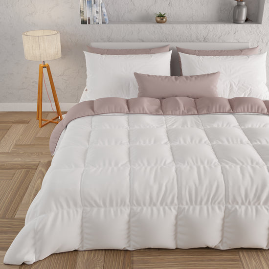 PETTI Piumone Trapunta Matrimoniale, Singola, Piazza e Mezza, Rosa Antico Bianco 50% di sconto per tempo limitato