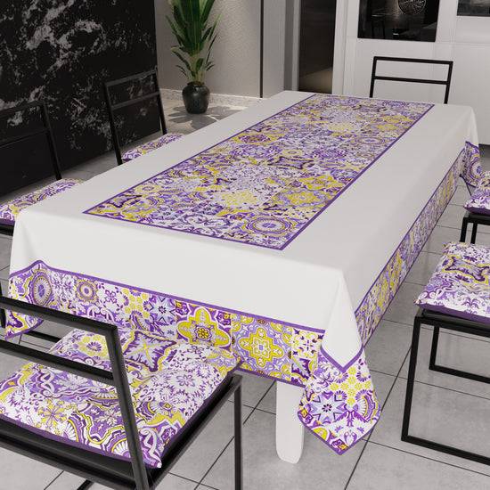 PETTI Tovaglia da Tavola Moderna, Copritavolo da Cucina, Vietri 02 Viola Shopping online