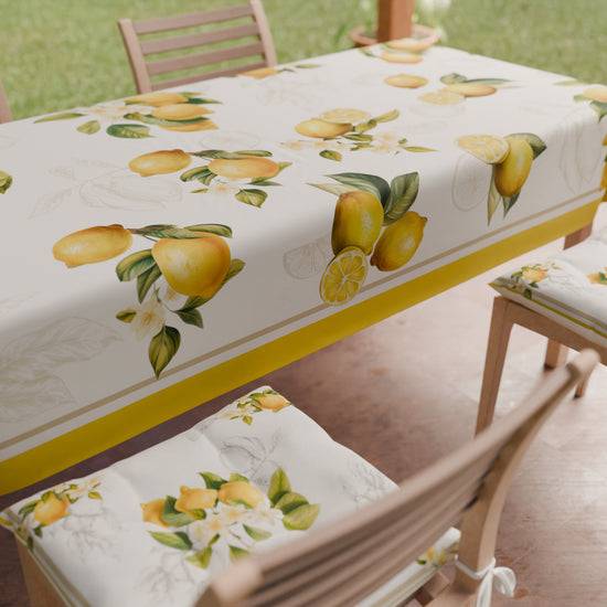 PETTI Tovaglia da tavola Antimacchia, Copritavolo da Cucina Lemon 02 Black Friday