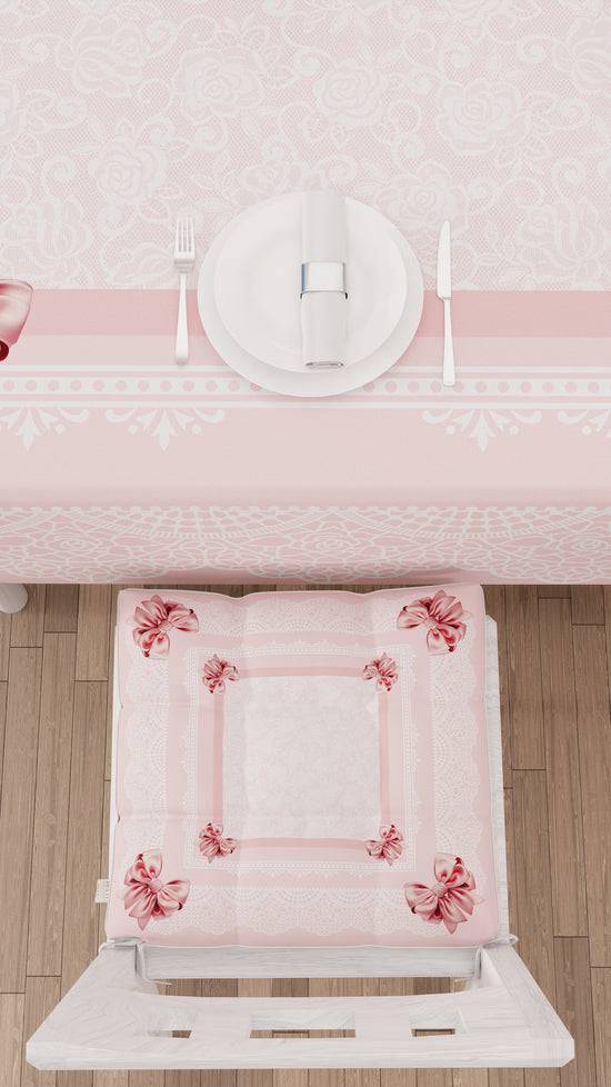 PETTI Tovaglia da tavola Antimacchia, Copritavolo da Cucina, Fiocco Rosa Latest fashion