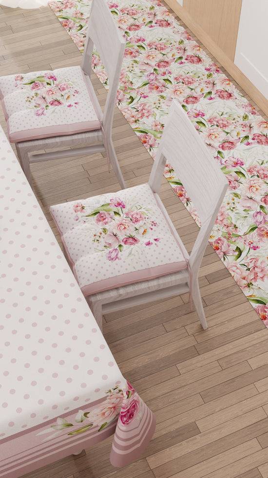 PETTI Tovaglia da tavola Antimacchia, Copritavolo da Cucina, Shabby Pois Cipria Offerte esclusive