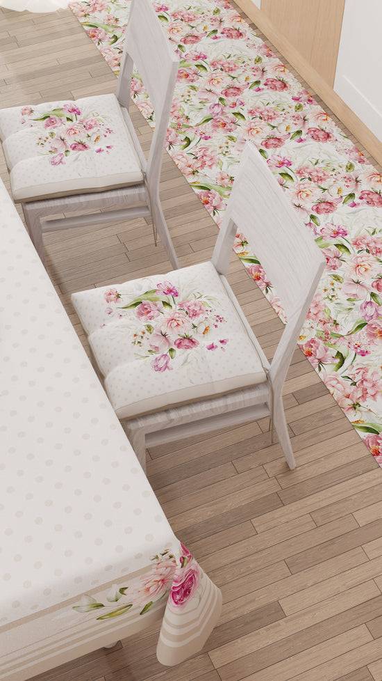 PETTI Tovaglia da tavola Antimacchia, Copritavolo da Cucina, Shabby Pois Beige Lightning offer