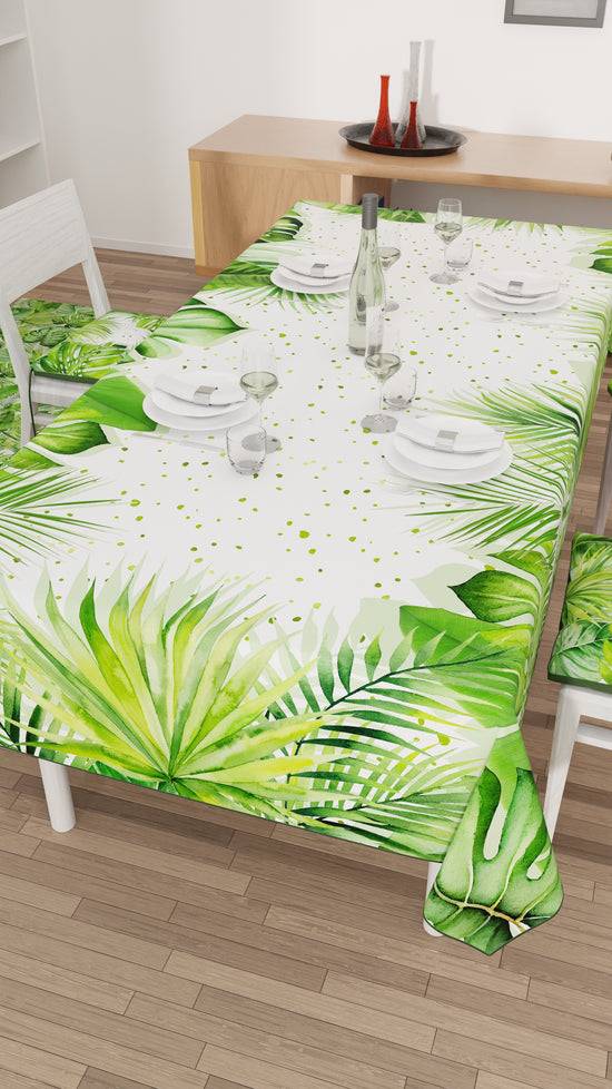 PETTI Tovaglia da tavola Antimacchia, Copritavolo da Cucina, Foglia Tropicale Bestseller