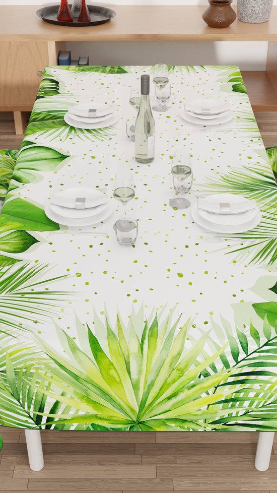 PETTI Tovaglia da tavola Antimacchia, Copritavolo da Cucina, Foglia Tropicale Bestseller