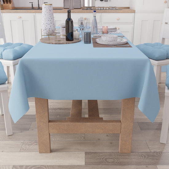 PETTI Tovaglia da Tavola in Cotone, Tovaglia Tinta Unita Azzurro ACQUISTA ORA