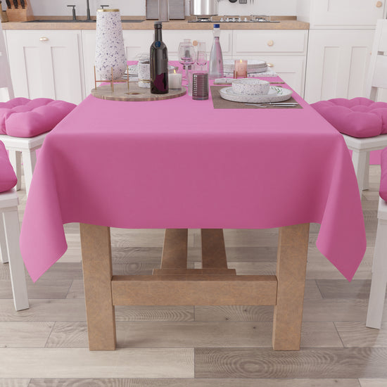 PETTI Tovaglia da Tavola in Cotone, Tovaglia Tinta Unita Fucsia Fino al 50% di sconto