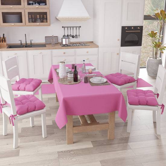 PETTI Tovaglia da Tavola in Cotone, Tovaglia Tinta Unita Fucsia Fino al 50% di sconto