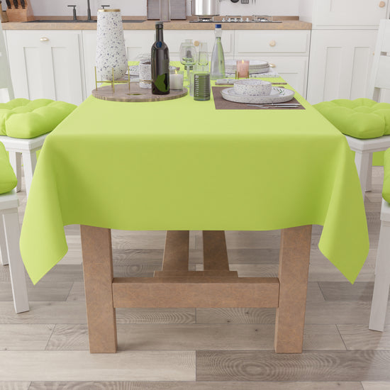 PETTI Tovaglia da Tavola in Cotone, Tovaglia Tinta Unita Verde Chiaro Fino al 60% di sconto