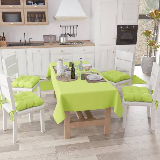 PETTI Tovaglia da Tavola in Cotone, Tovaglia Tinta Unita Verde Chiaro Fino al 60% di sconto