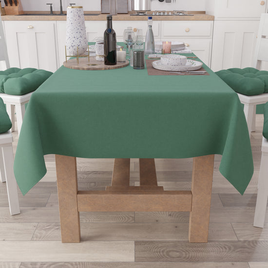 PETTI Tovaglia da Tavola in Cotone, Tovaglia Tinta Unita Verde Smeraldo Fino al 65% di sconto