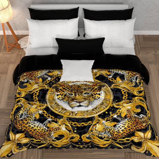 PETTI Piumone, Trapunta Matrimoniale, Singola, Piazza e Mezza, Leopardo Promozione