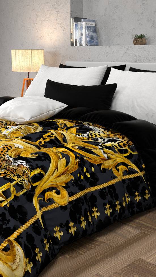 PETTI Piumone, Trapunta Matrimoniale, Singola, Piazza e Mezza, Leopardo Promozione