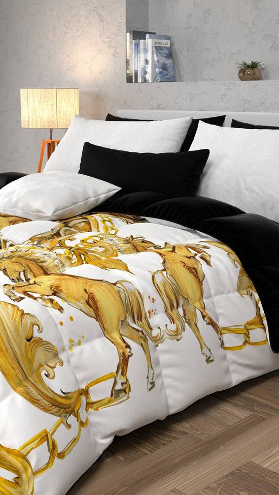 PETTI Piumone, Trapunta Matrimoniale, Singola, Piazza e Mezza, Cavallo Bianco Acquista Ora